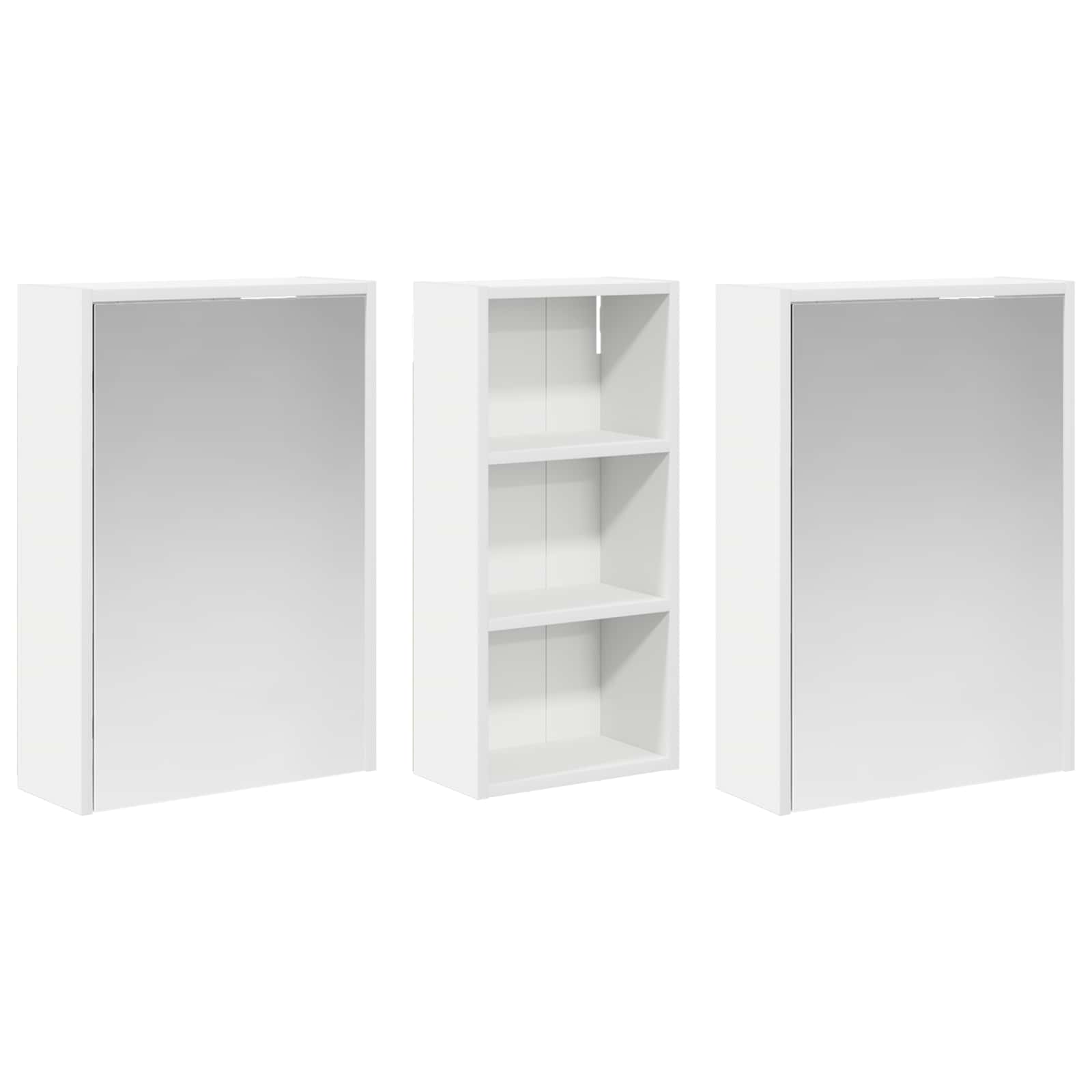 vidaXL Zestaw Szafek Łazienkowych 3 pcs 116 x 16 x 62,5 cm