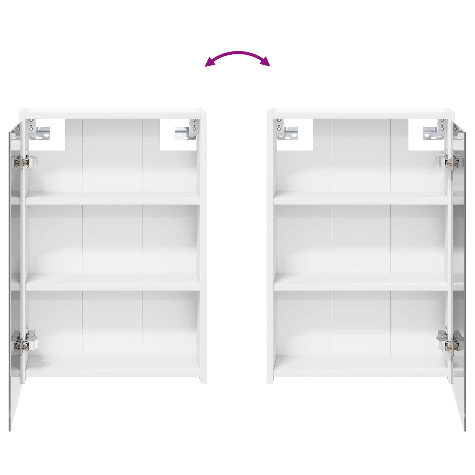 vidaXL Zestaw Szafek Łazienkowych 3 pcs 116 x 16 x 62,5 cm