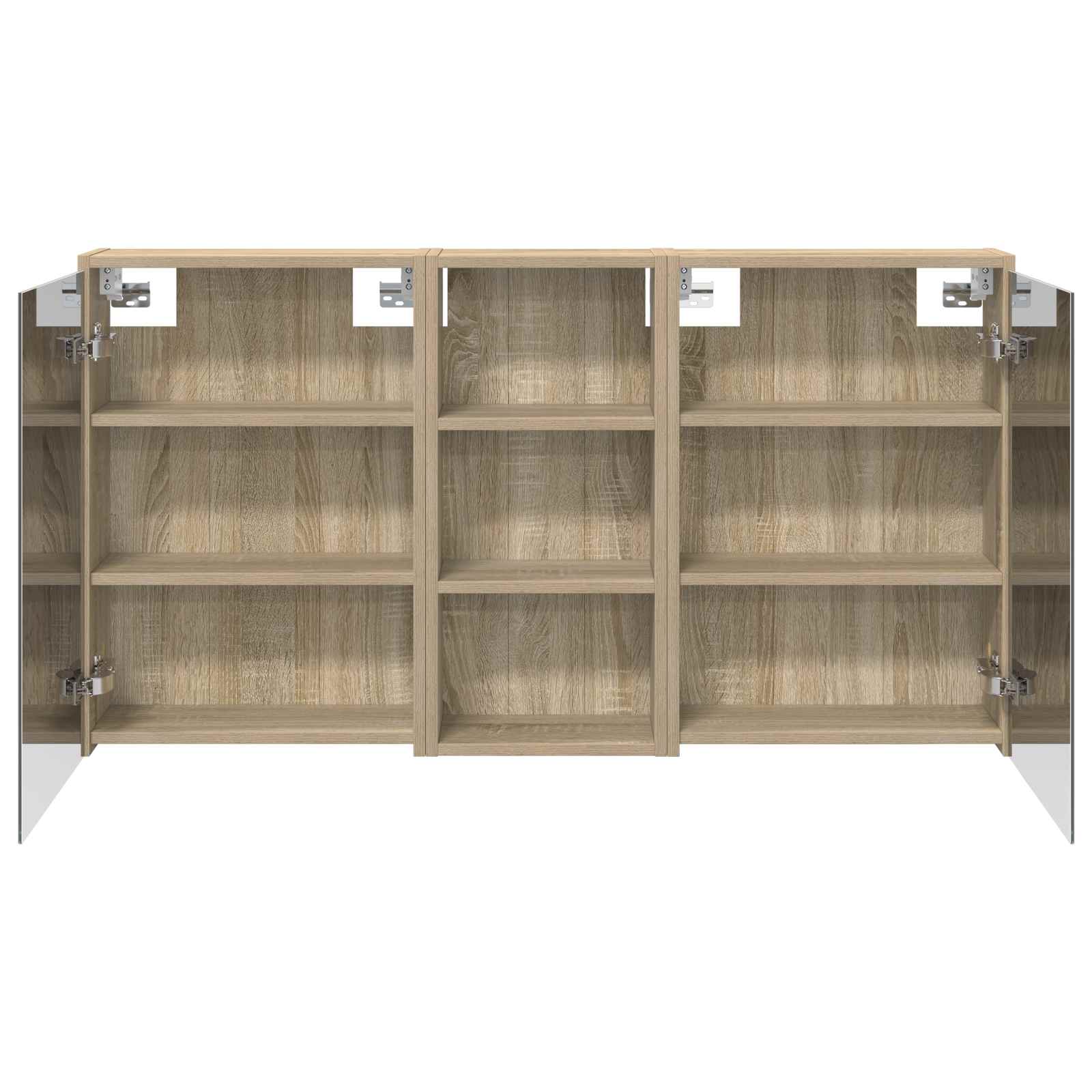 vidaXL Zestaw Szafek Łazienkowych 3 pcs 116 x 16 x 62,5 cm