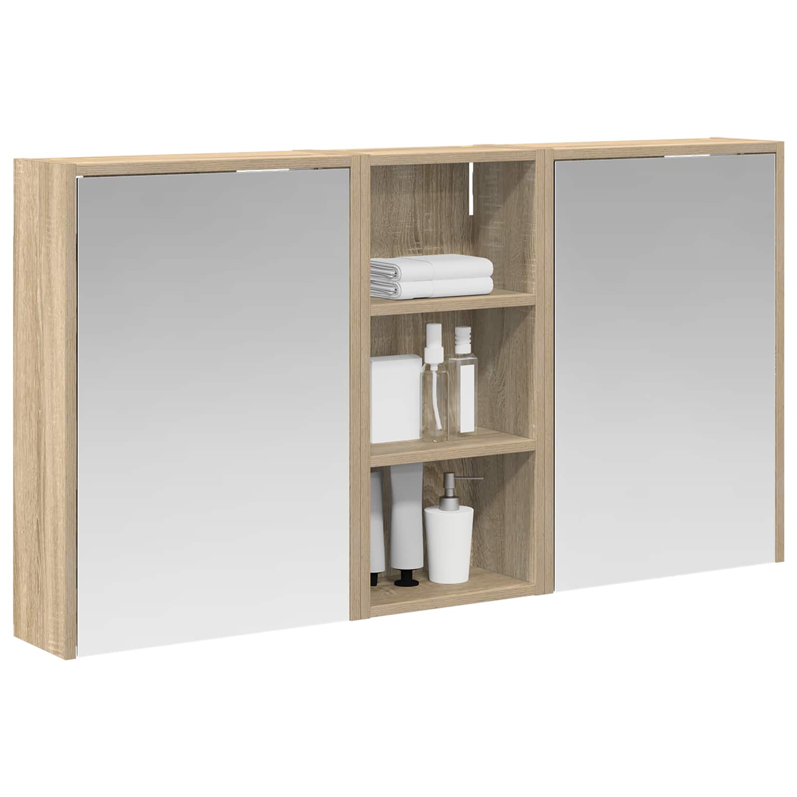 vidaXL Zestaw Szafek Łazienkowych 3 pcs 116 x 16 x 62,5 cm