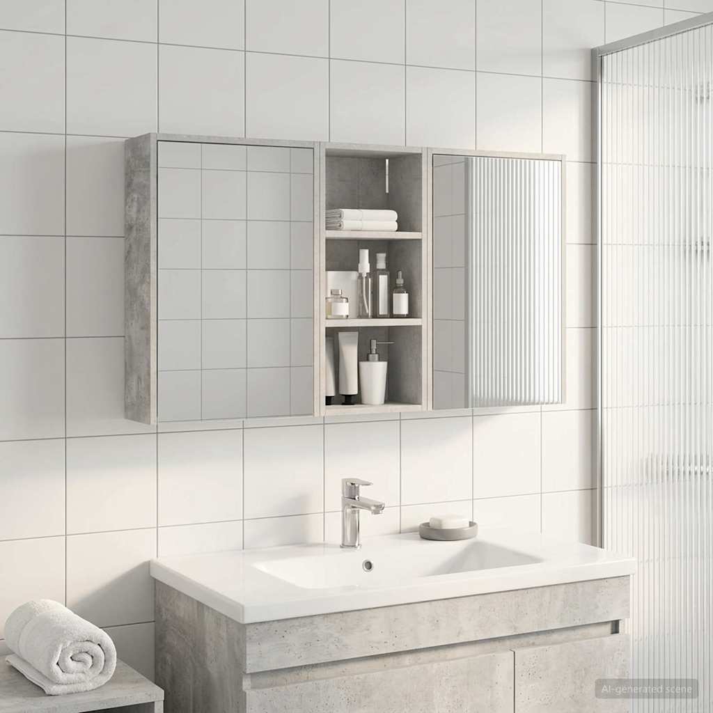 vidaXL Zestaw Szafek Łazienkowych 3 pcs 116 x 16 x 62,5 cm