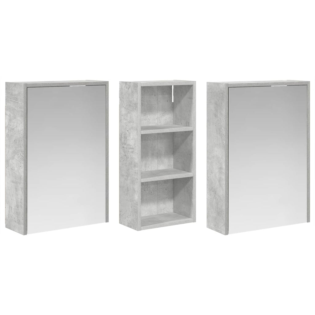 vidaXL Zestaw Szafek Łazienkowych 3 pcs 116 x 16 x 62,5 cm