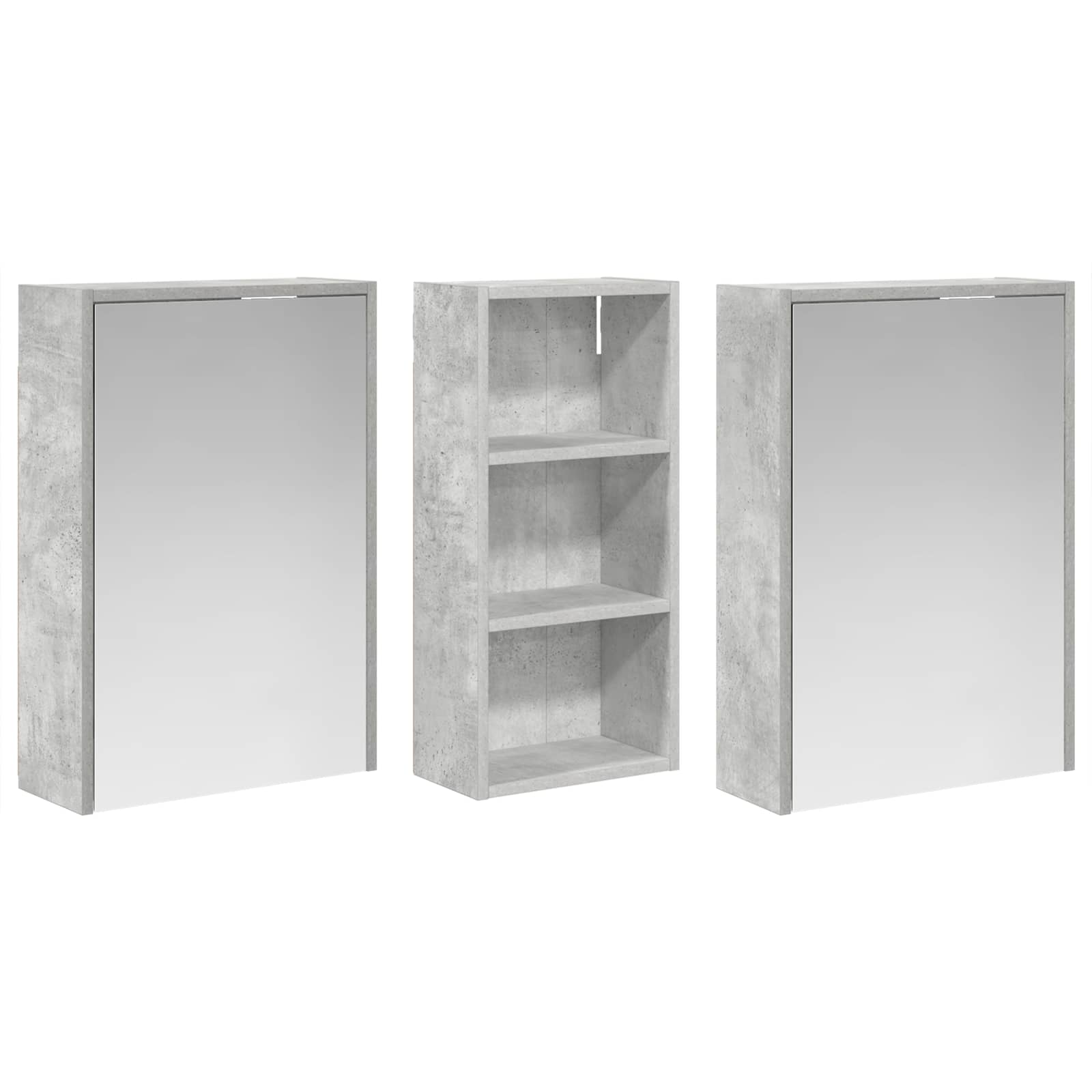 vidaXL Zestaw Szafek Łazienkowych 3 pcs 116 x 16 x 62,5 cm