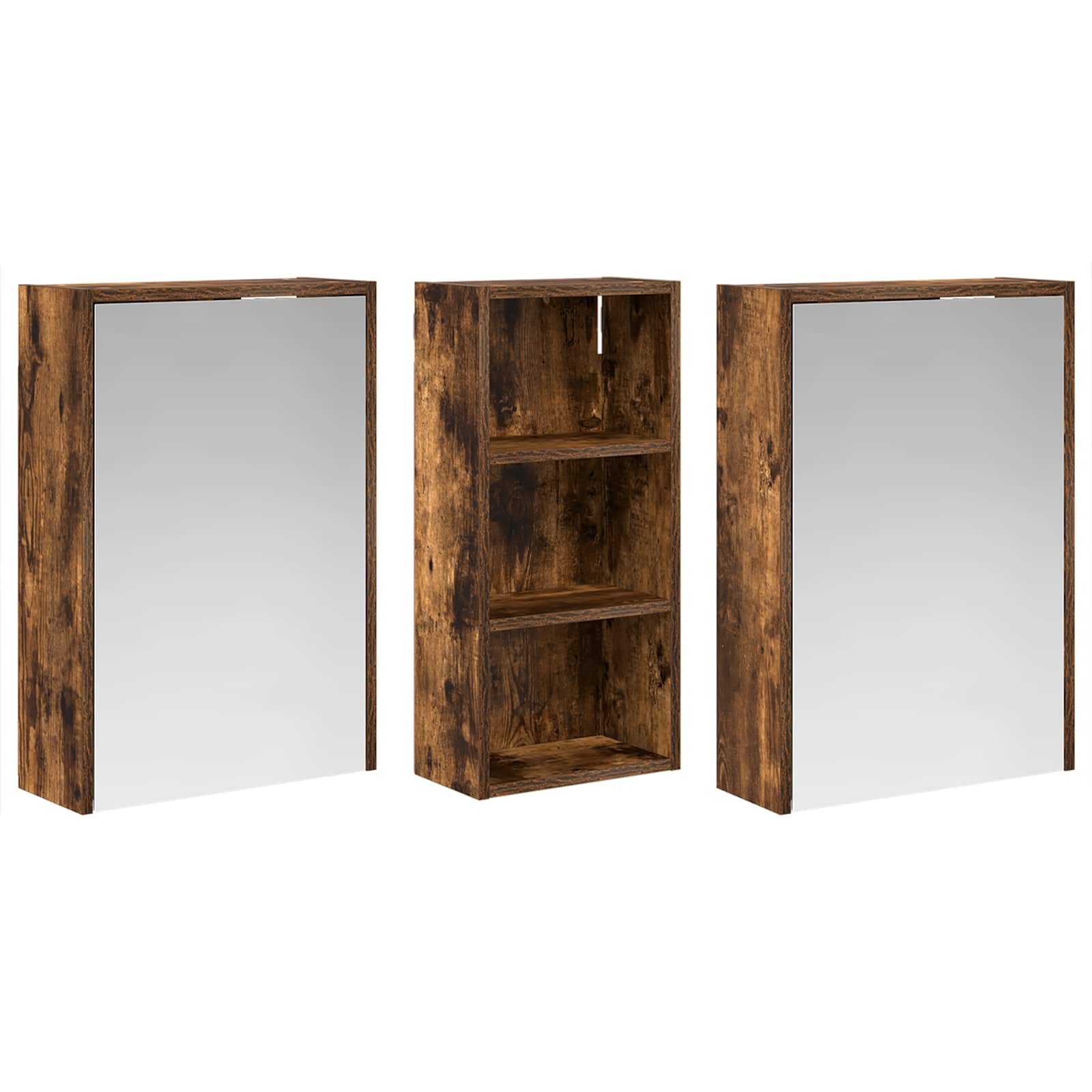 vidaXL Zestaw Szafek Łazienkowych 3 pcs 116 x 16 x 62,5 cm