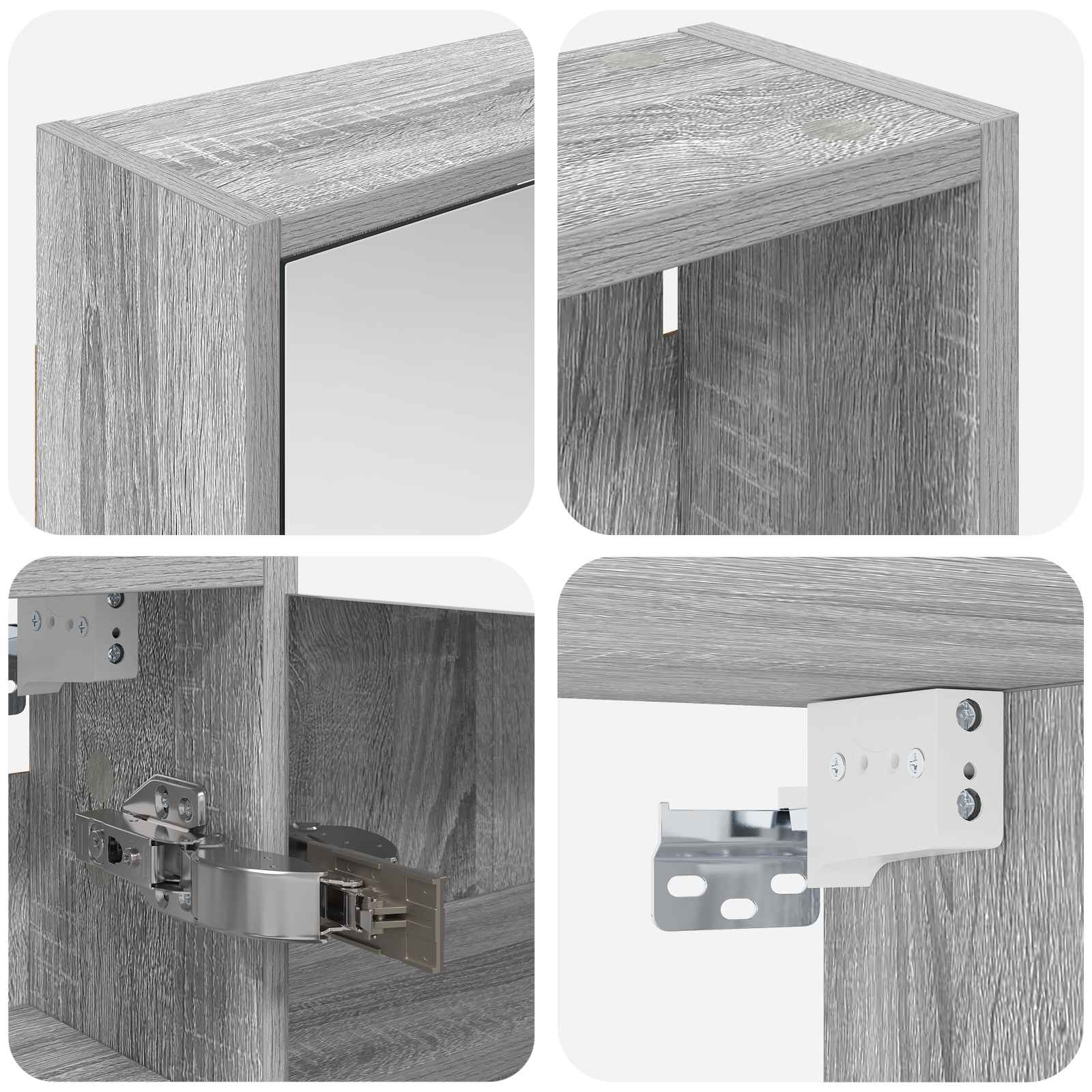 vidaXL Zestaw Szafek Łazienkowych 3 pcs 116 x 16 x 62,5 cm