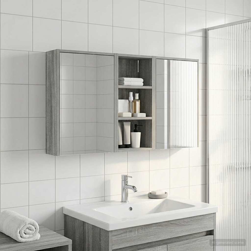 vidaXL Zestaw Szafek Łazienkowych 3 pcs 116 x 16 x 62,5 cm