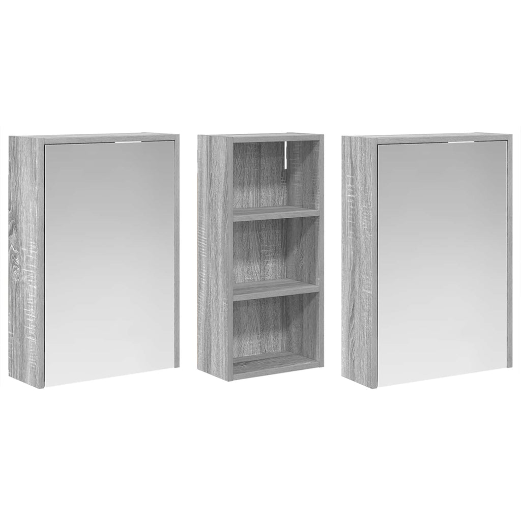 vidaXL Zestaw Szafek Łazienkowych 3 pcs 116 x 16 x 62,5 cm