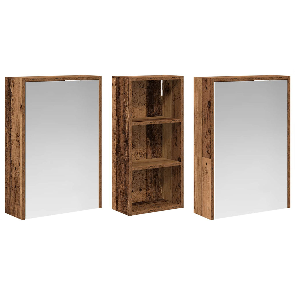vidaXL Zestaw Szafek Łazienkowych 3 pcs 116 x 16 x 62,5 cm