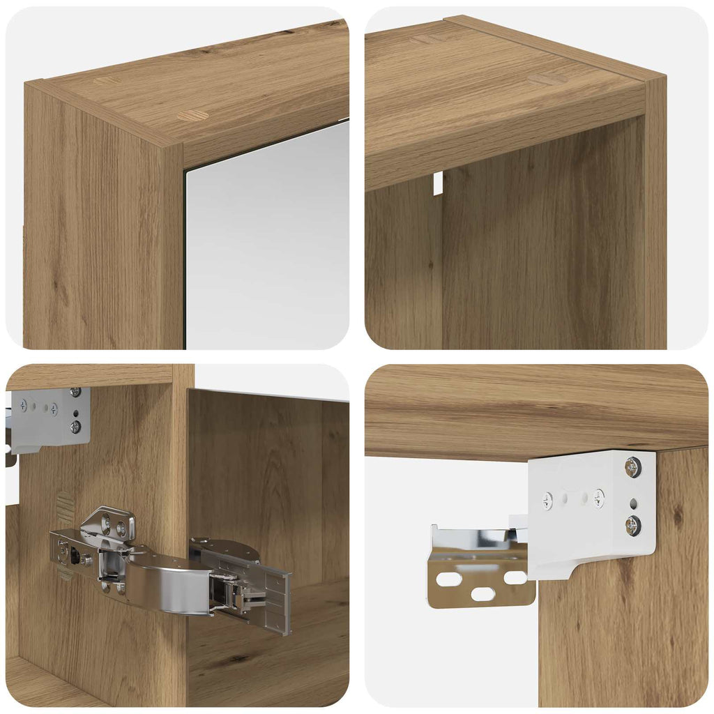 vidaXL Zestaw Szafek Łazienkowych 3 pcs 116 x 16 x 62,5 cm