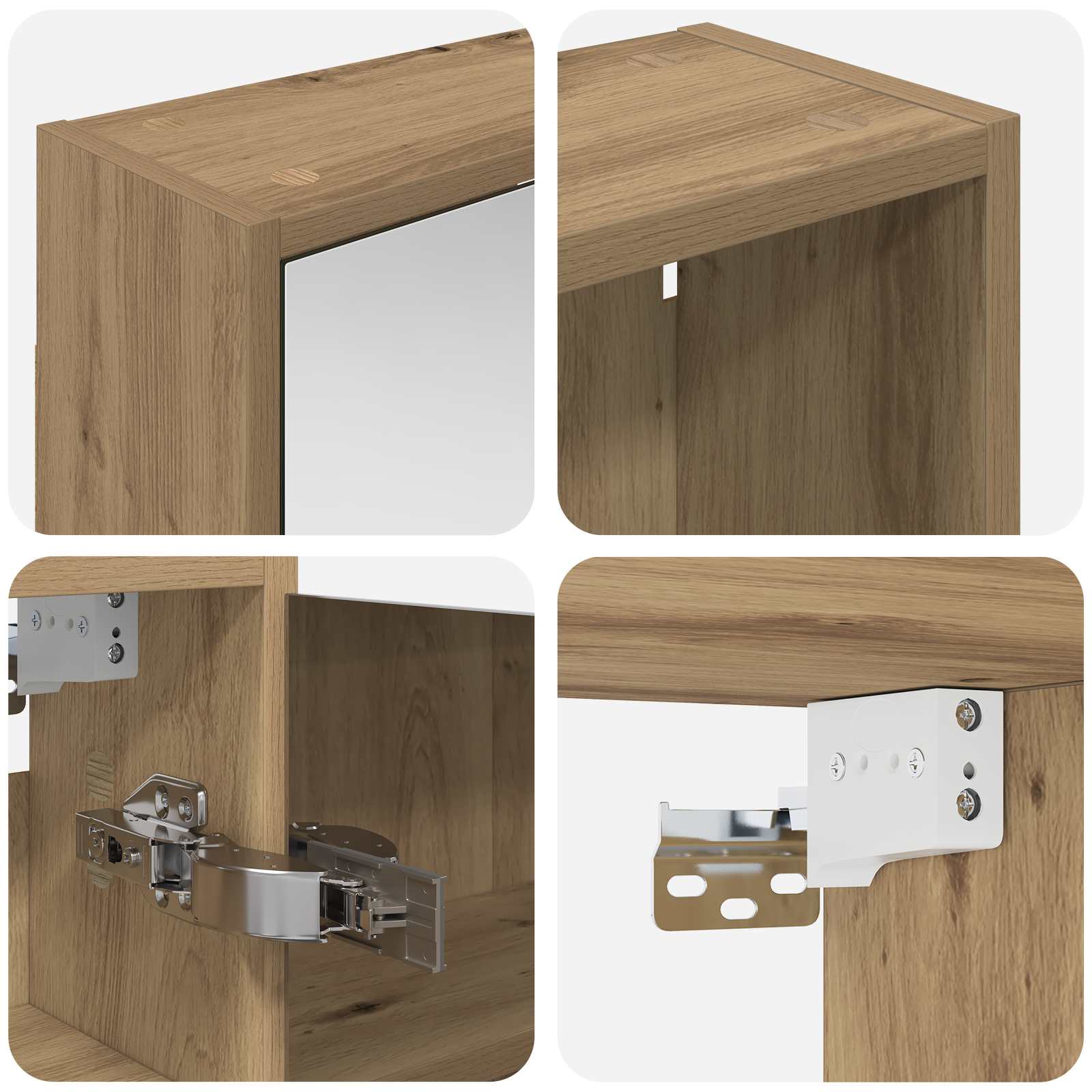 vidaXL Zestaw Szafek Łazienkowych 3 pcs 116 x 16 x 62,5 cm
