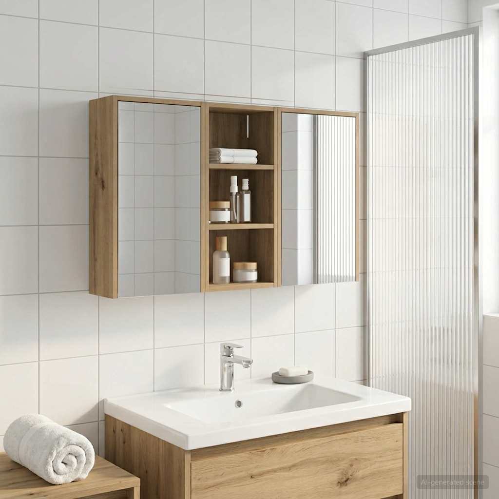 vidaXL Zestaw Szafek Łazienkowych 3 pcs 116 x 16 x 62,5 cm