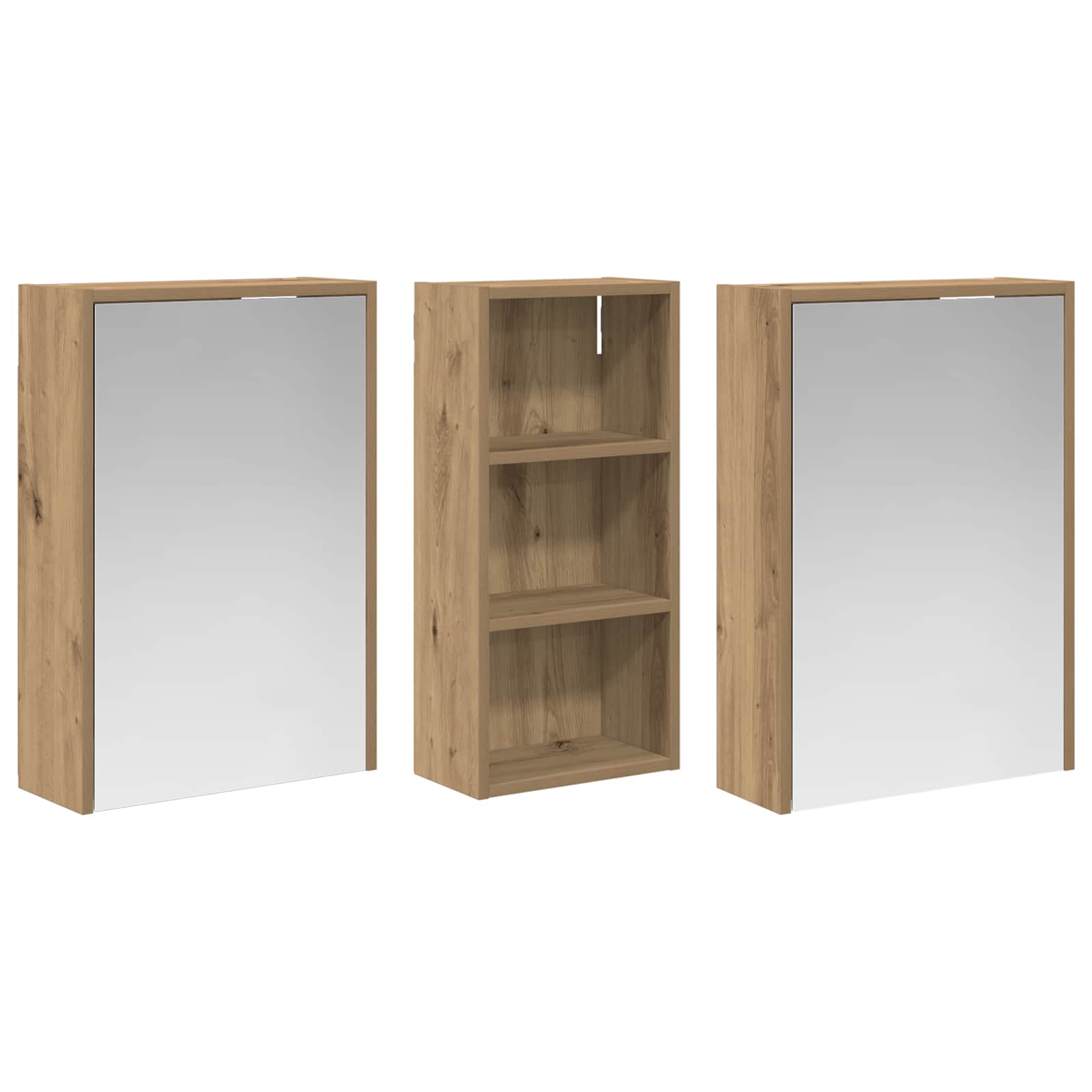 vidaXL Zestaw Szafek Łazienkowych 3 pcs 116 x 16 x 62,5 cm