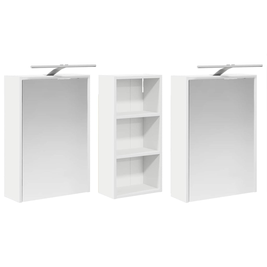 vidaXL Zestaw Szafek Łazienkowych 3 pcs 116 x 16 x 62,5 cm