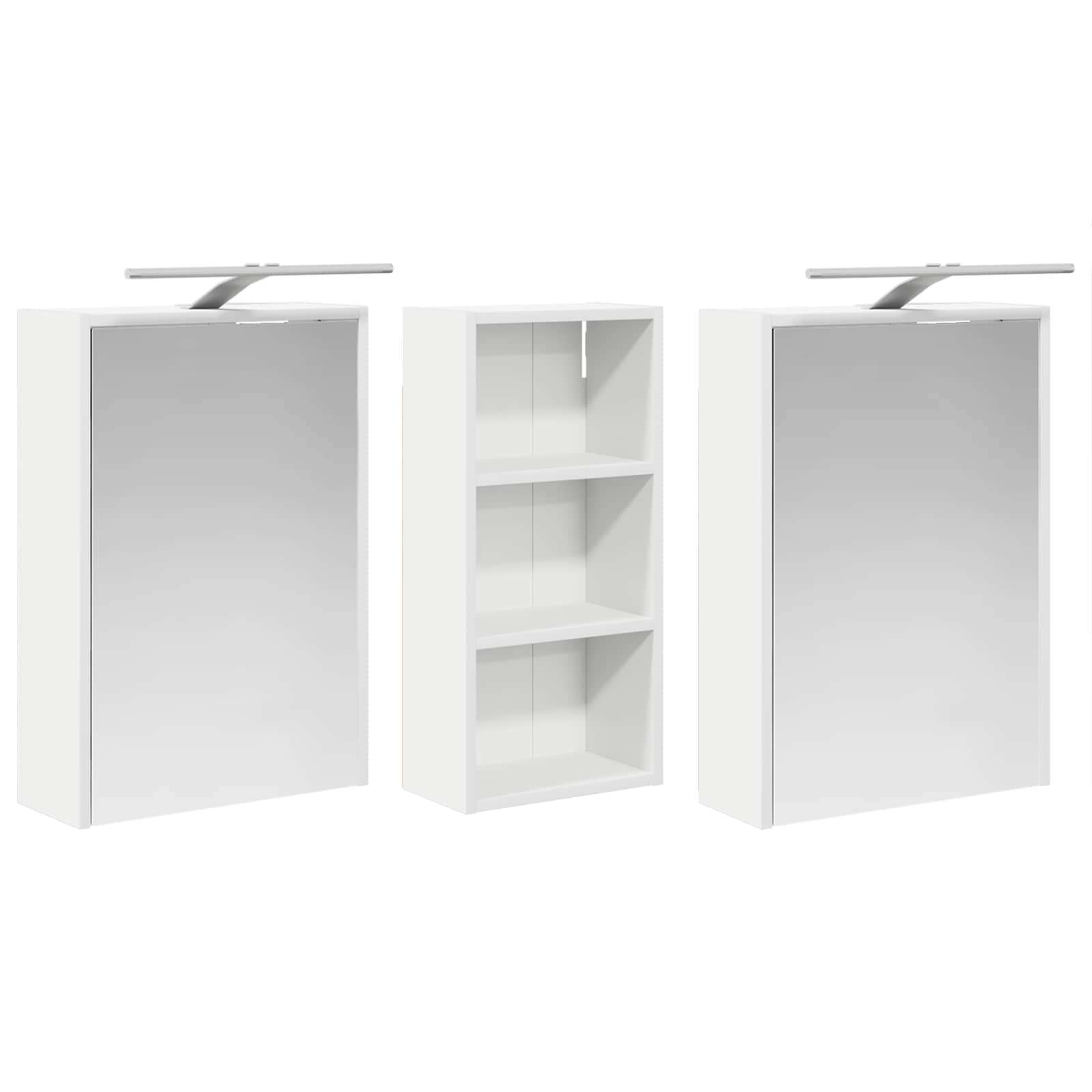 vidaXL Zestaw Szafek Łazienkowych 3 pcs 116 x 16 x 62,5 cm
