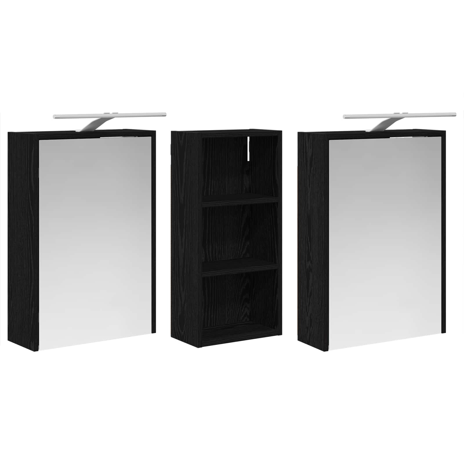vidaXL Zestaw Szafek Łazienkowych 3 pcs 116 x 16 x 62,5 cm