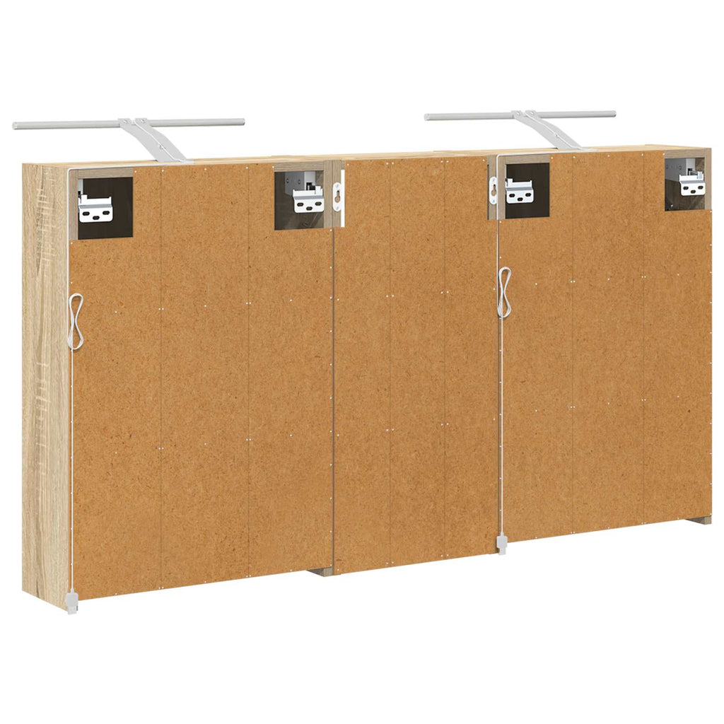 vidaXL Zestaw Szafek Łazienkowych 3 pcs 116 x 16 x 62,5 cm