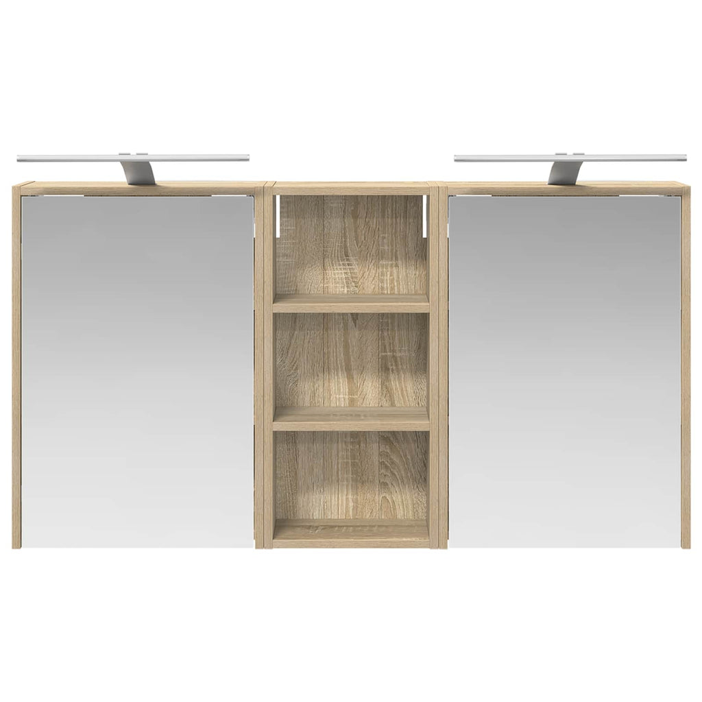 vidaXL Zestaw Szafek Łazienkowych 3 pcs 116 x 16 x 62,5 cm