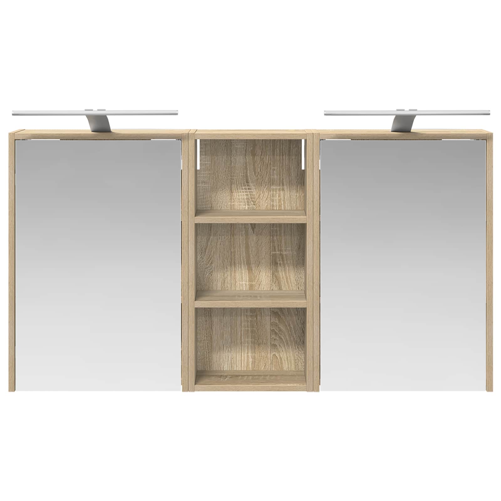 vidaXL Zestaw Szafek Łazienkowych 3 pcs 116 x 16 x 62,5 cm