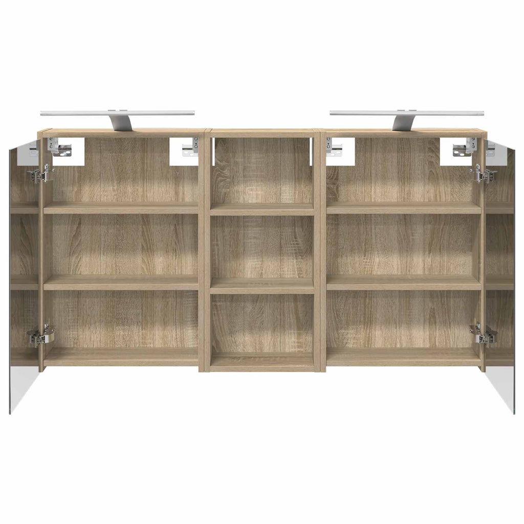 vidaXL Zestaw Szafek Łazienkowych 3 pcs 116 x 16 x 62,5 cm