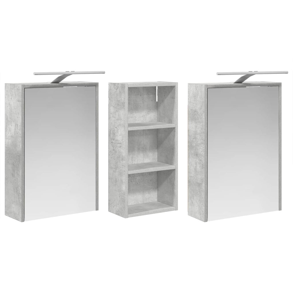 vidaXL Zestaw Szafek Łazienkowych 3 pcs 116 x 16 x 62,5 cm