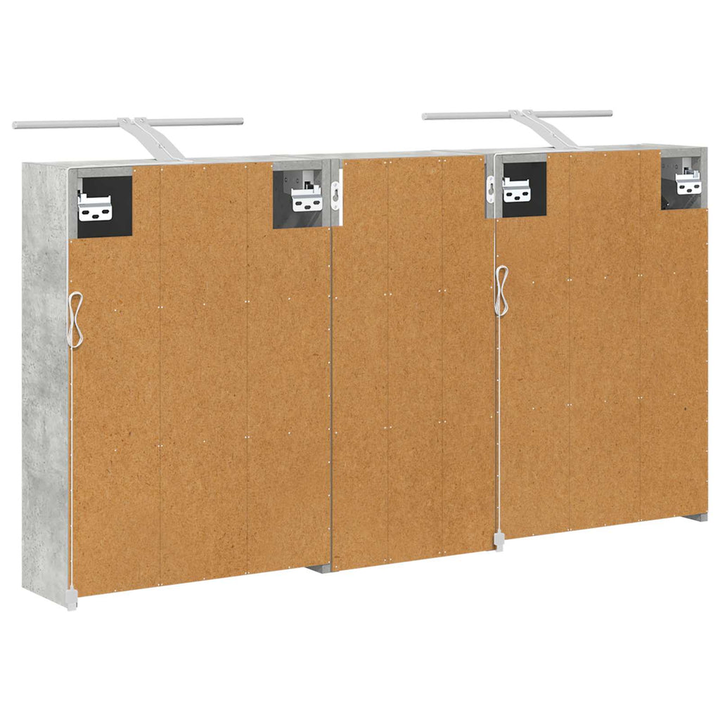 vidaXL Zestaw Szafek Łazienkowych 3 pcs 116 x 16 x 62,5 cm