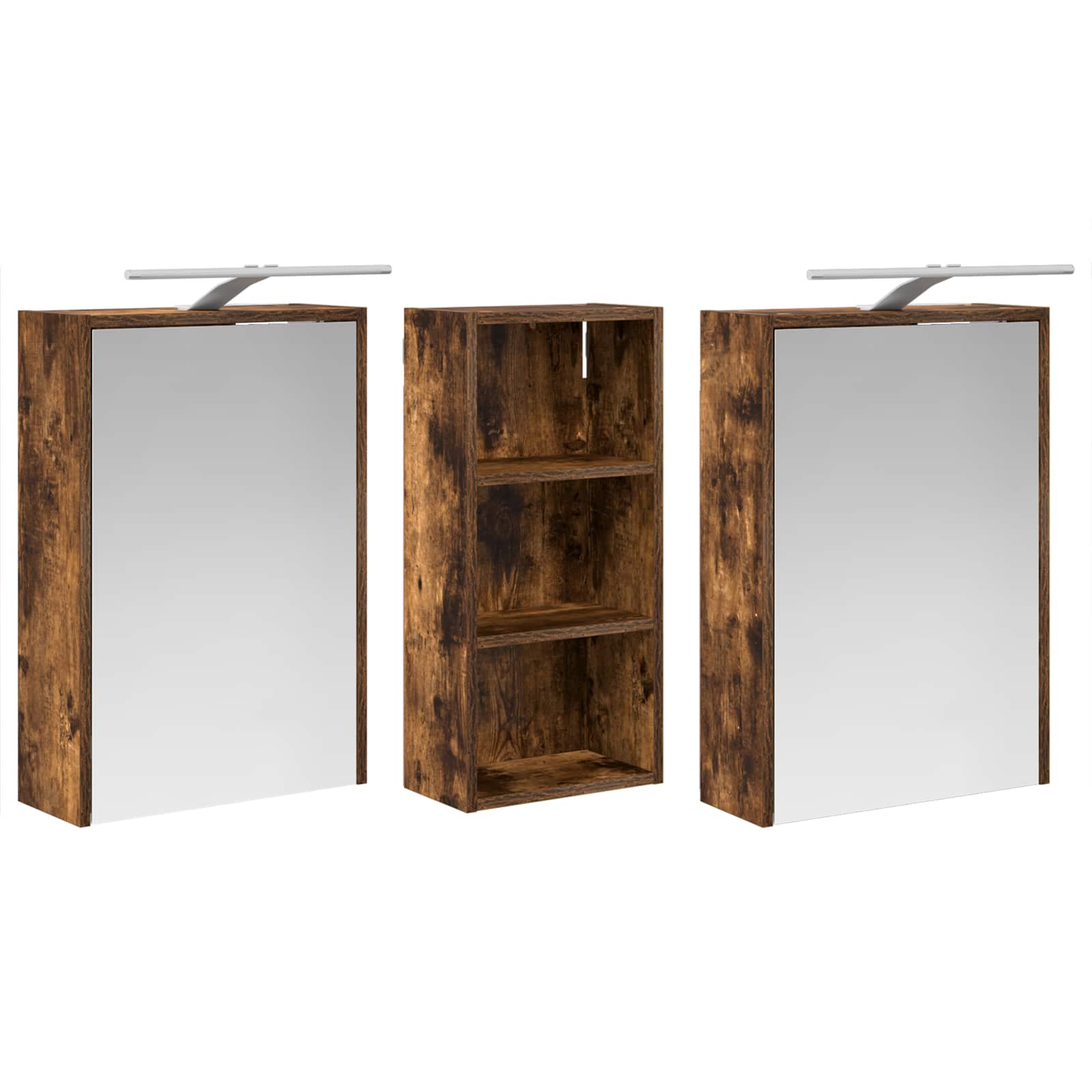 vidaXL Zestaw Szafek Łazienkowych 3 pcs 116 x 16 x 62,5 cm