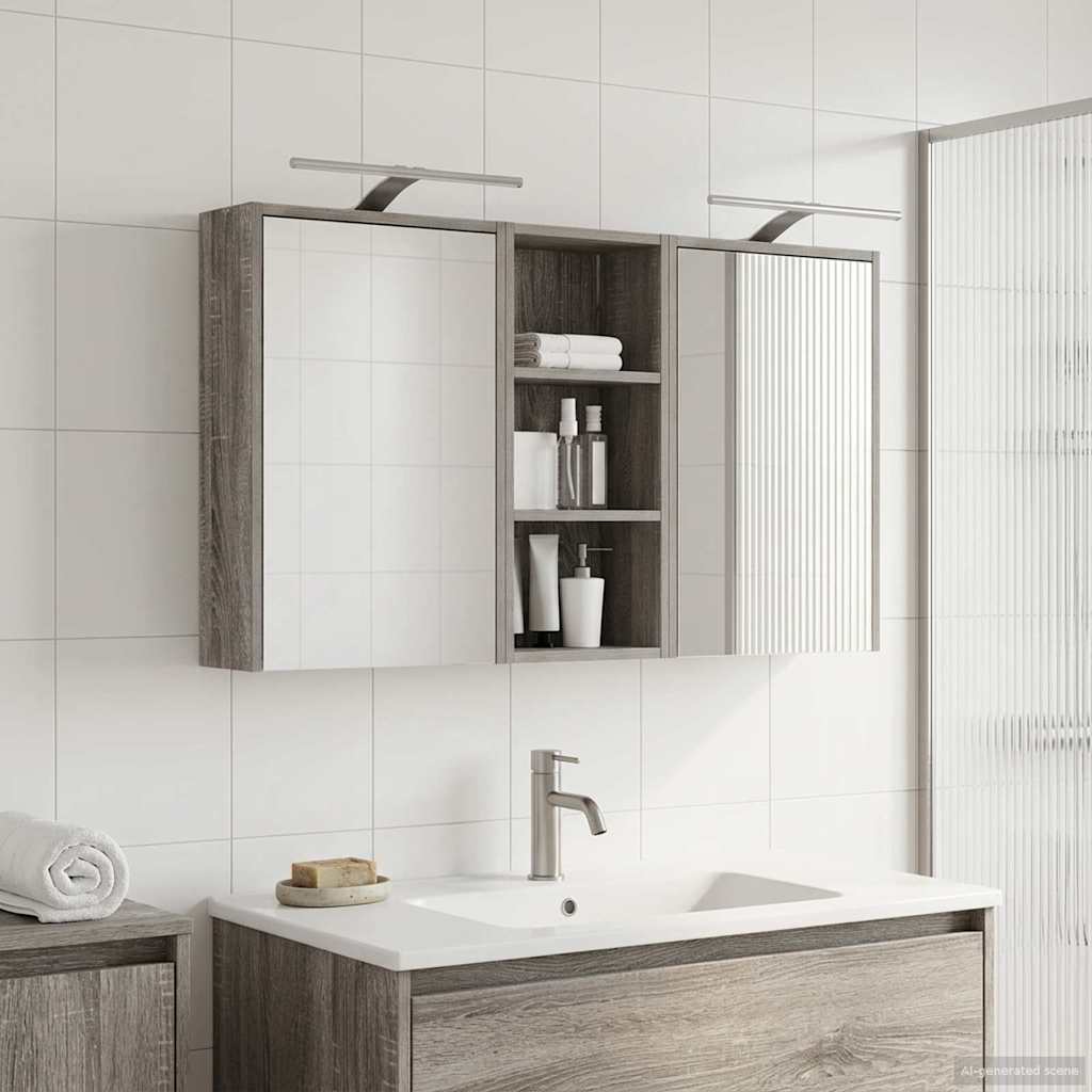 vidaXL Zestaw Szafek Łazienkowych 3 pcs 116 x 16 x 62,5 cm