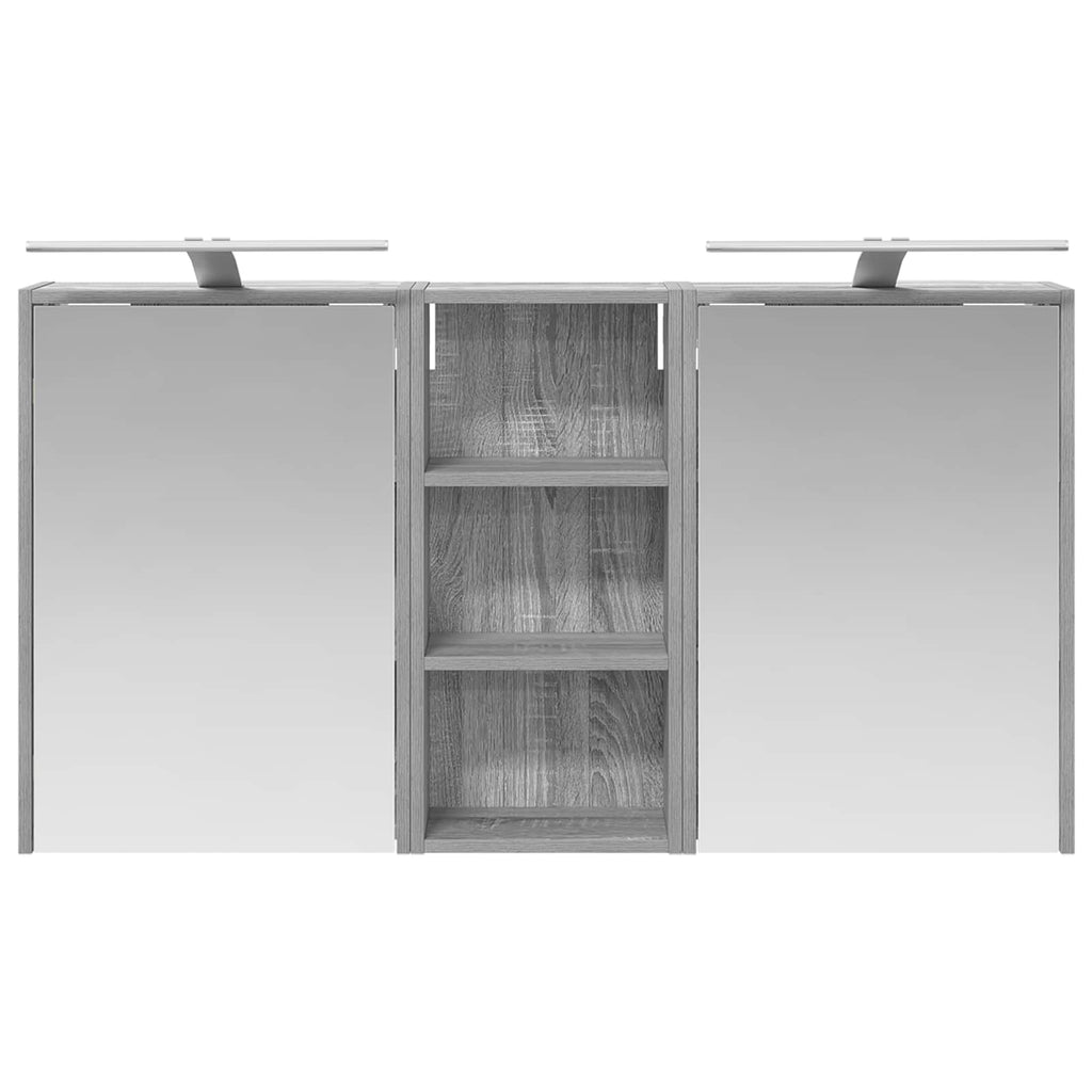 vidaXL Zestaw Szafek Łazienkowych 3 pcs 116 x 16 x 62,5 cm