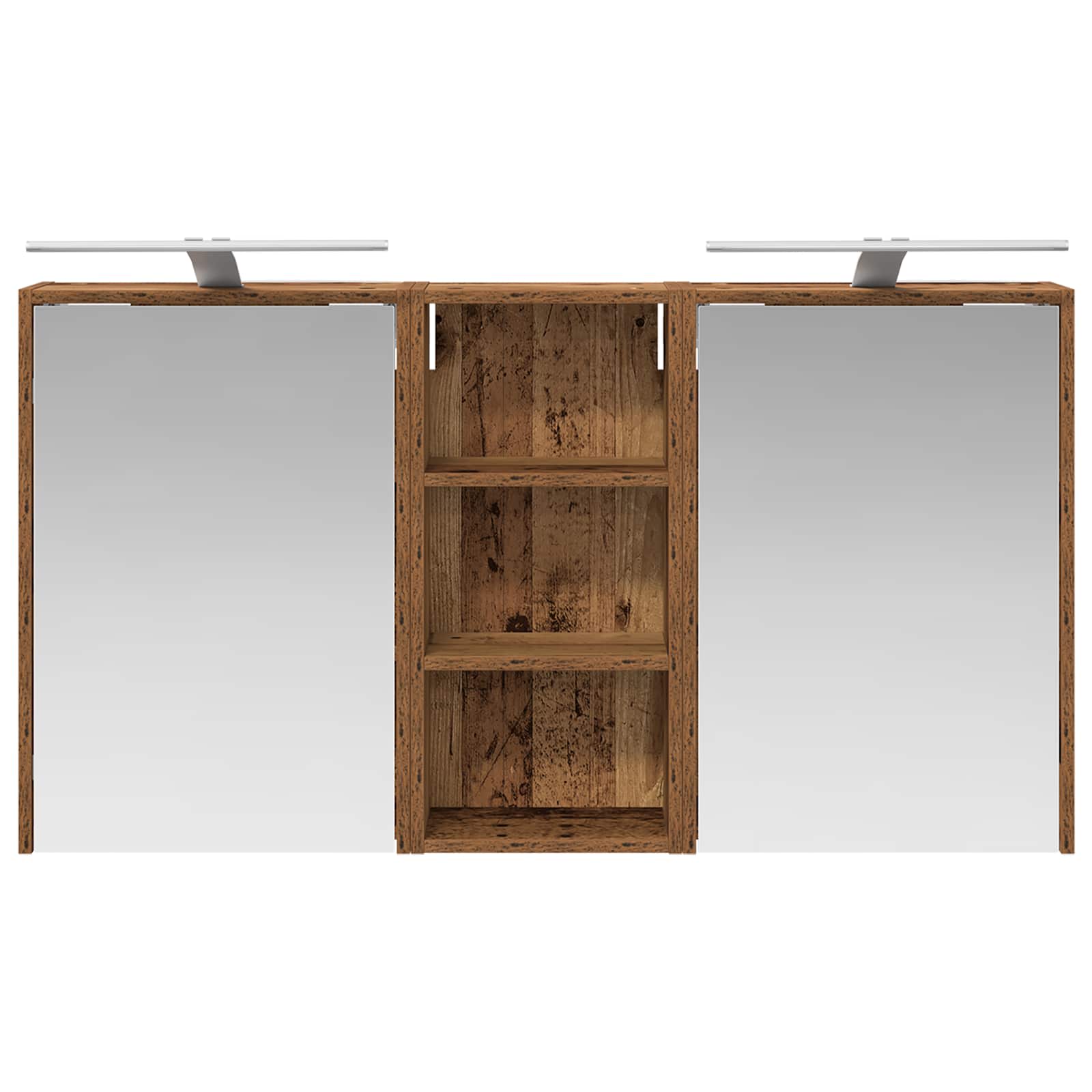 vidaXL Zestaw Szafek Łazienkowych 3 pcs 116 x 16 x 62,5 cm