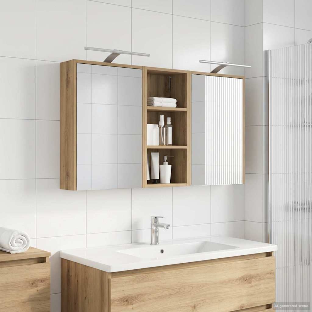 vidaXL Zestaw Szafek Łazienkowych 3 pcs 116 x 16 x 62,5 cm