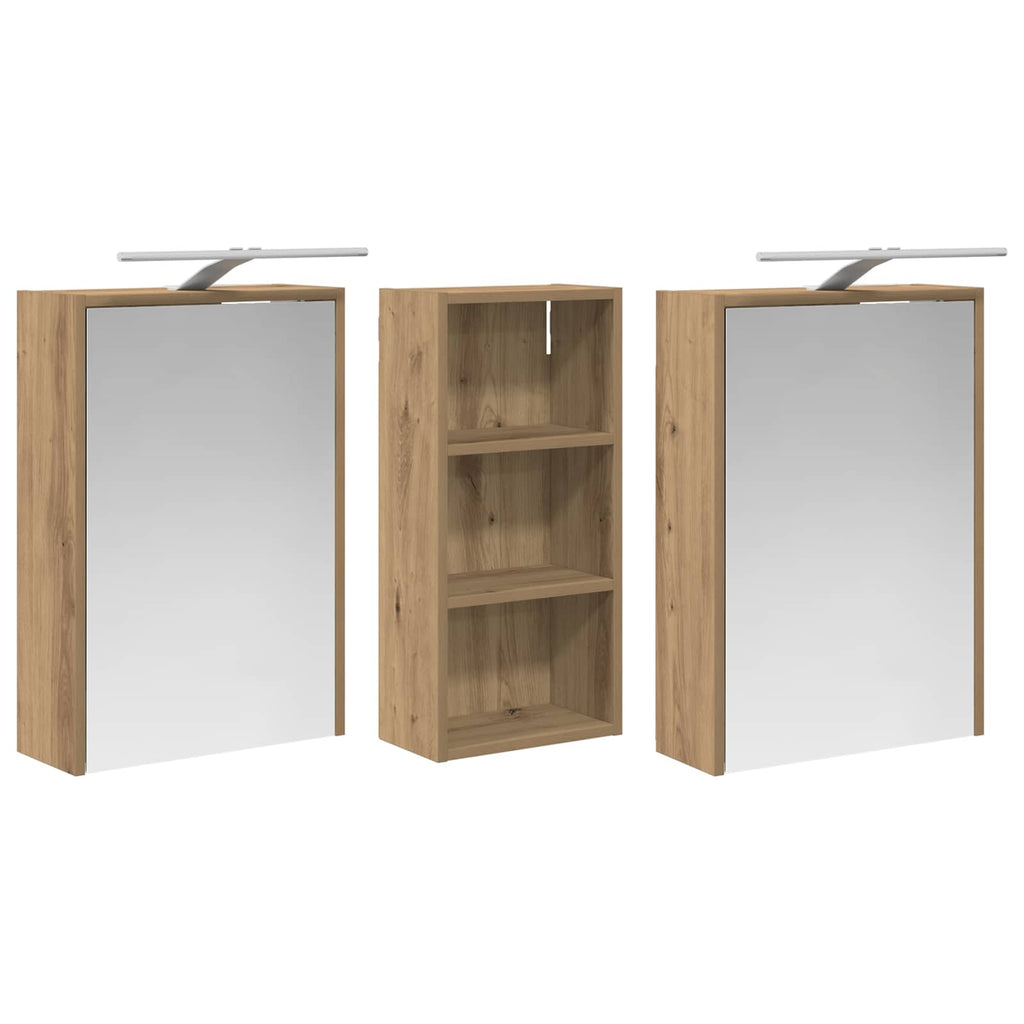 vidaXL Zestaw Szafek Łazienkowych 3 pcs 116 x 16 x 62,5 cm