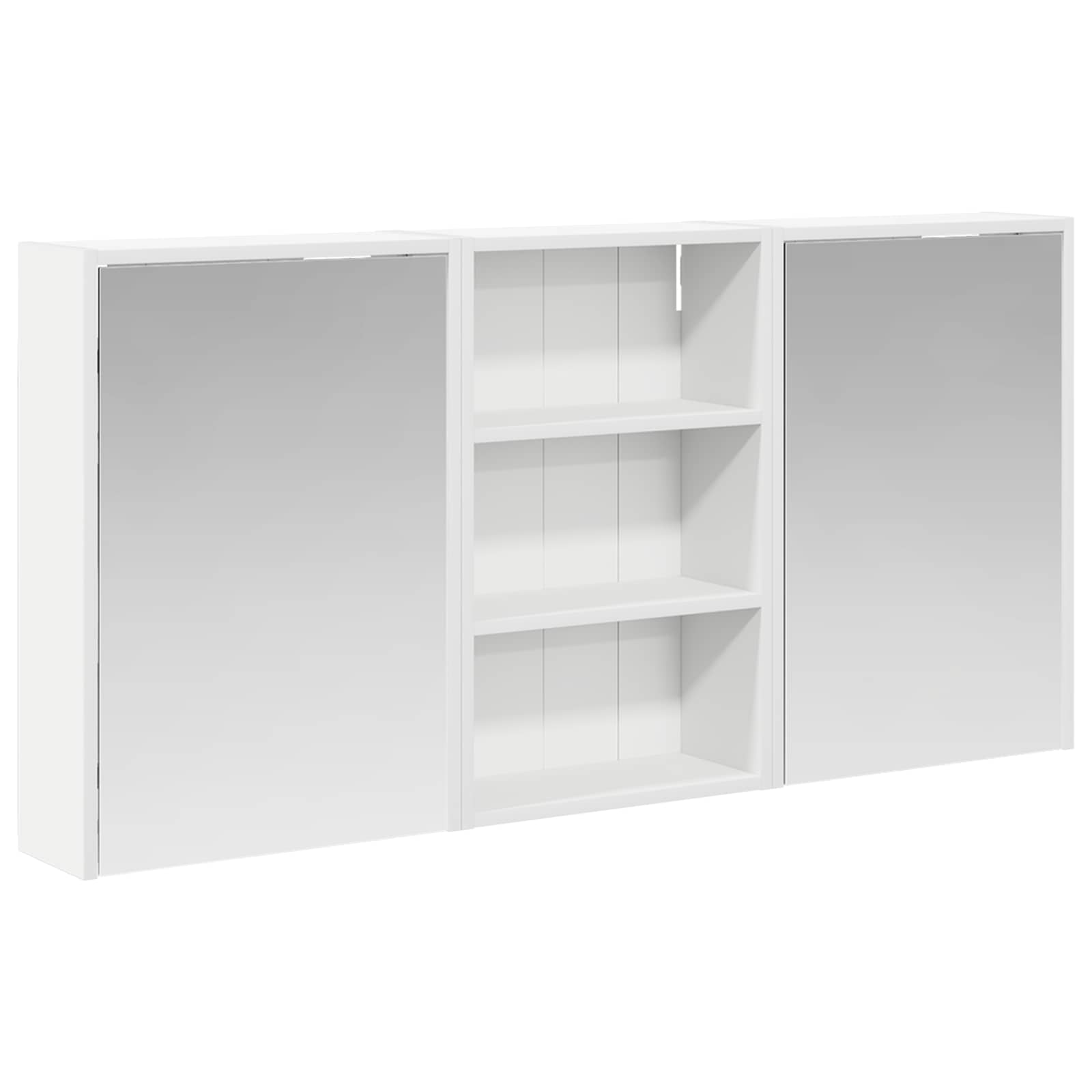 vidaXL Zestaw Szafek Łazienkowych z półką 3 pcs 126 x 16 x 62.5 cm