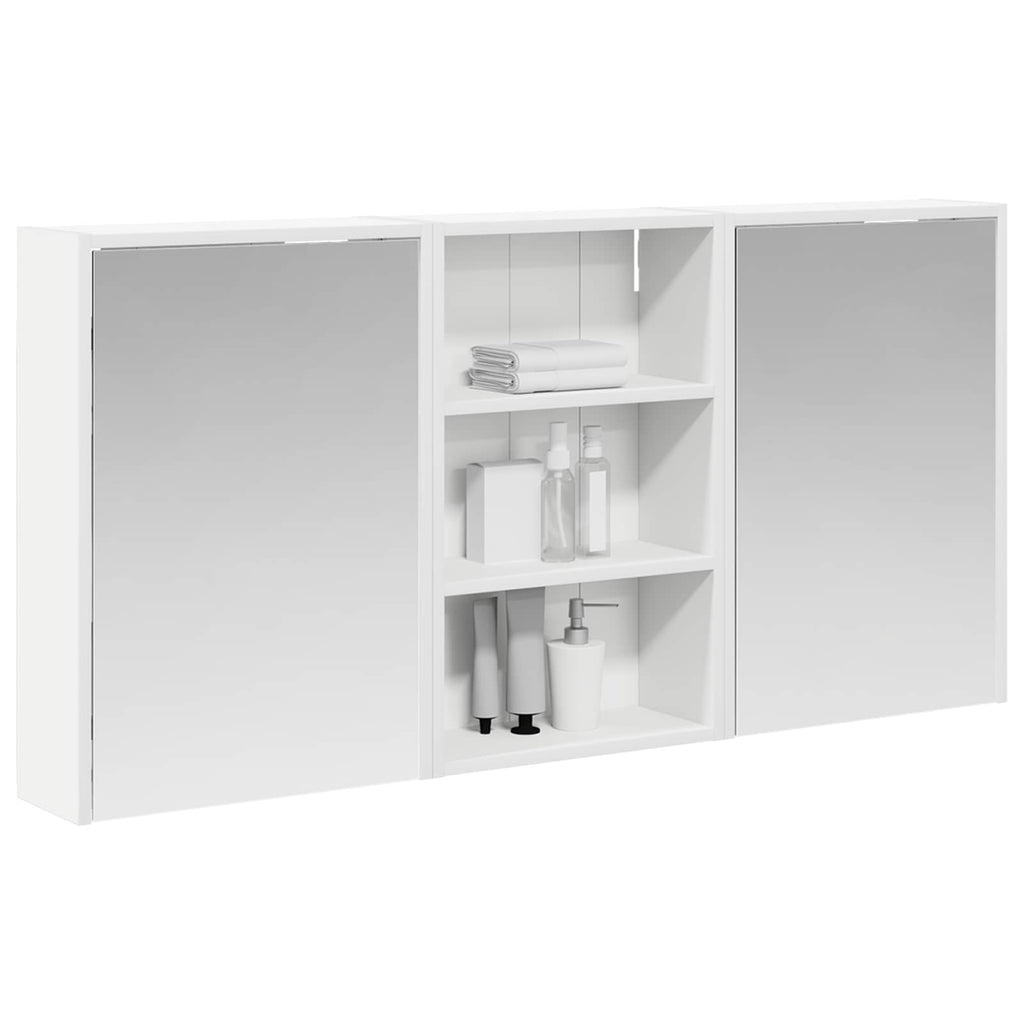 vidaXL Zestaw Szafek Łazienkowych z półką 3 pcs 126 x 16 x 62.5 cm
