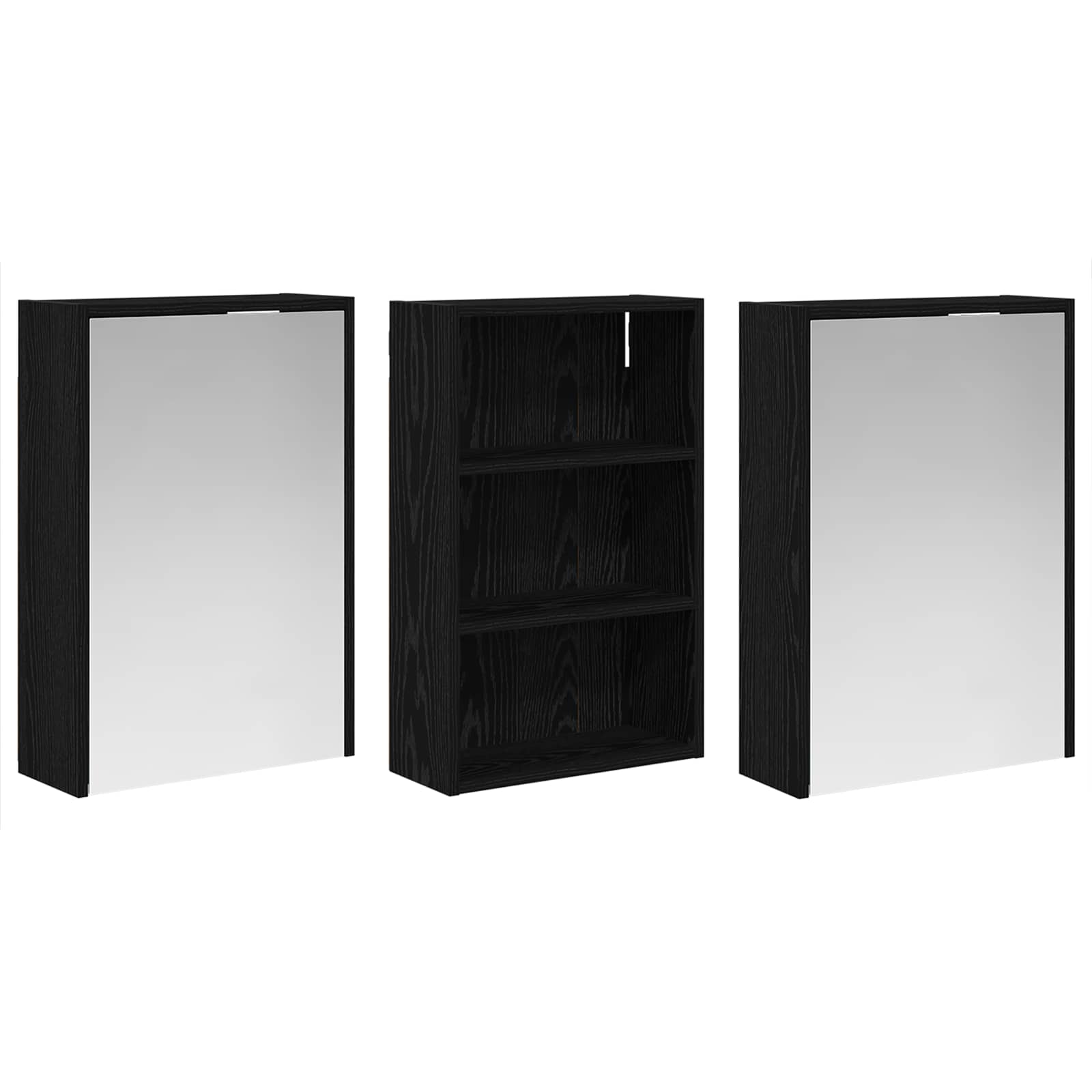 vidaXL Zestaw Szafek Łazienkowych z półką 3 pcs 126 x 16 x 62.5 cm
