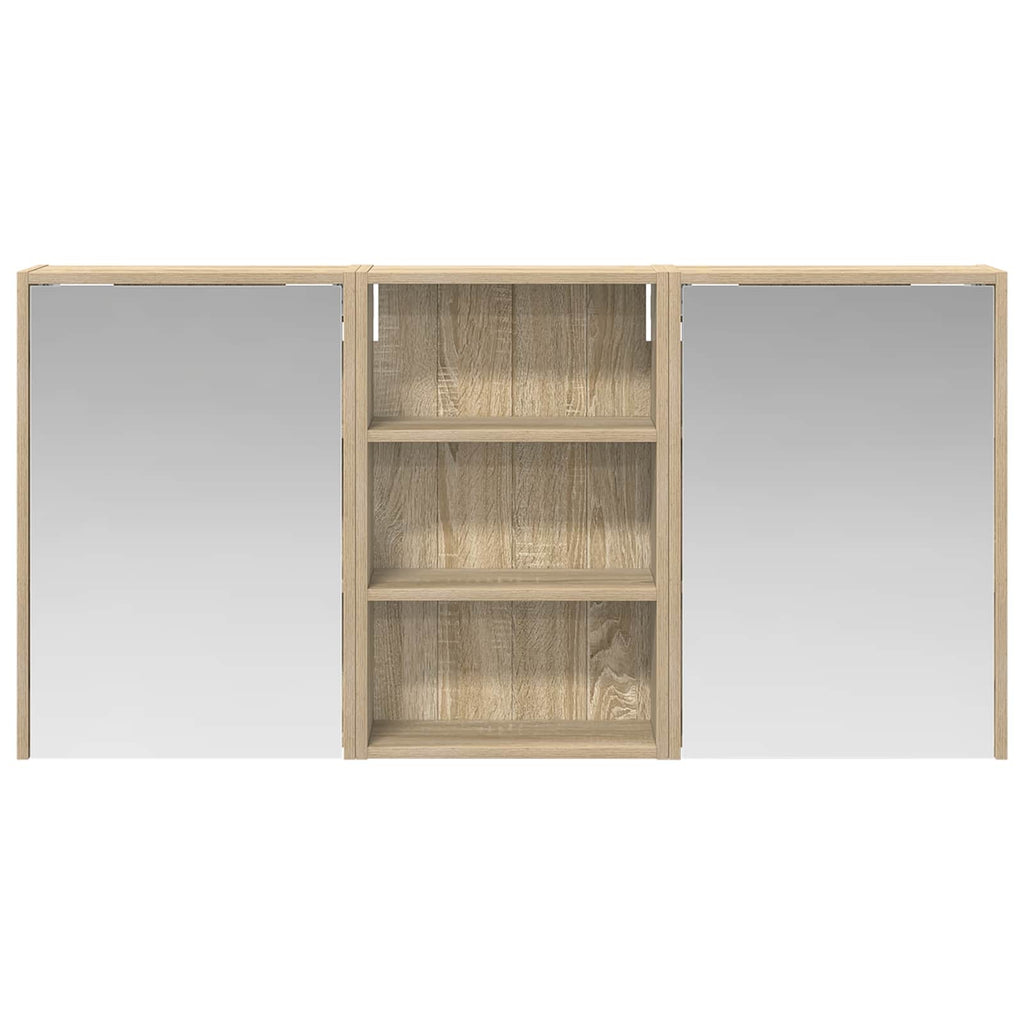 vidaXL Zestaw Szafek Łazienkowych z półką 3 pcs 126 x 16 x 62.5 cm