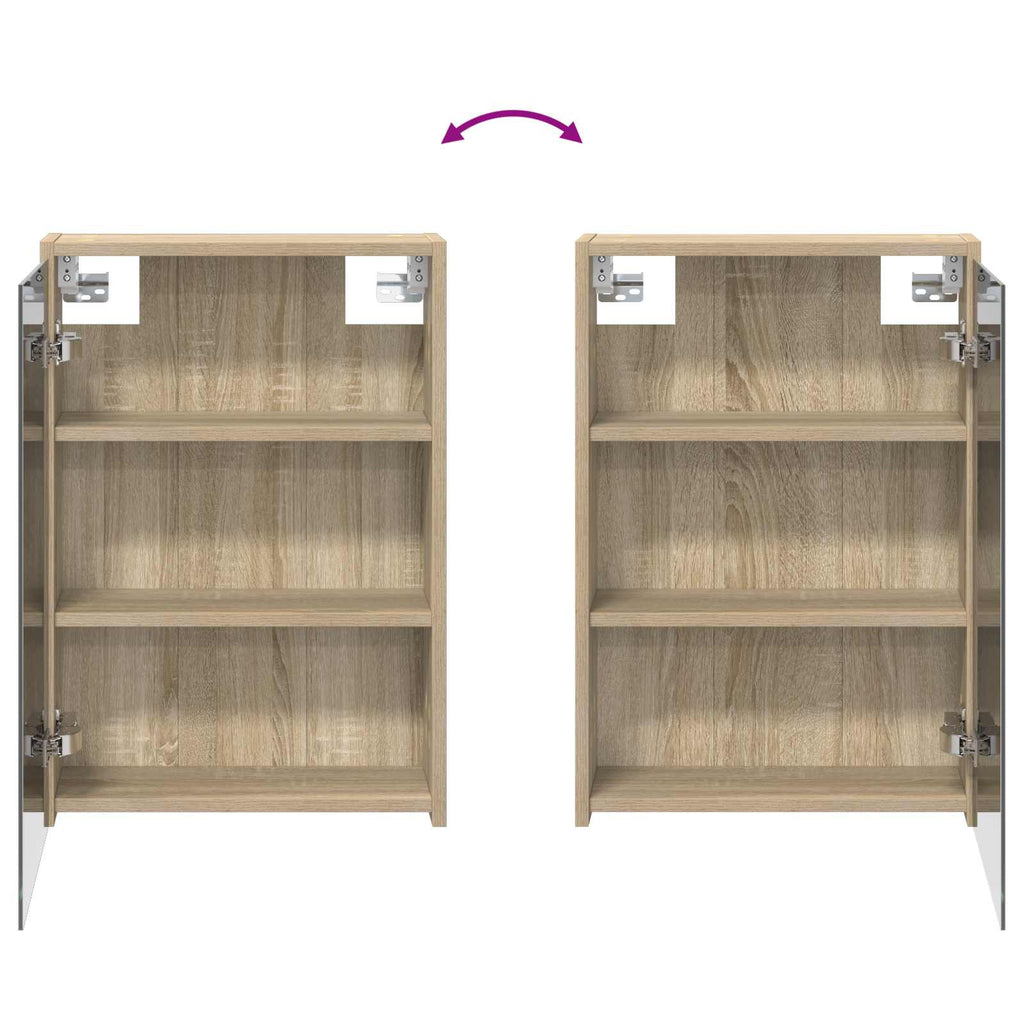 vidaXL Zestaw Szafek Łazienkowych z półką 3 pcs 126 x 16 x 62.5 cm