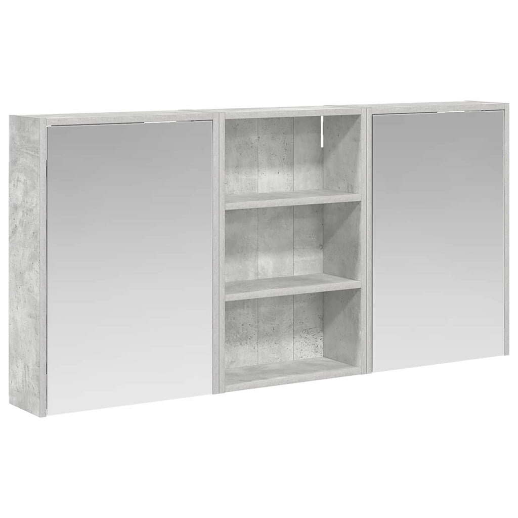 vidaXL Zestaw Szafek Łazienkowych z półką 3 pcs 126 x 16 x 62.5 cm