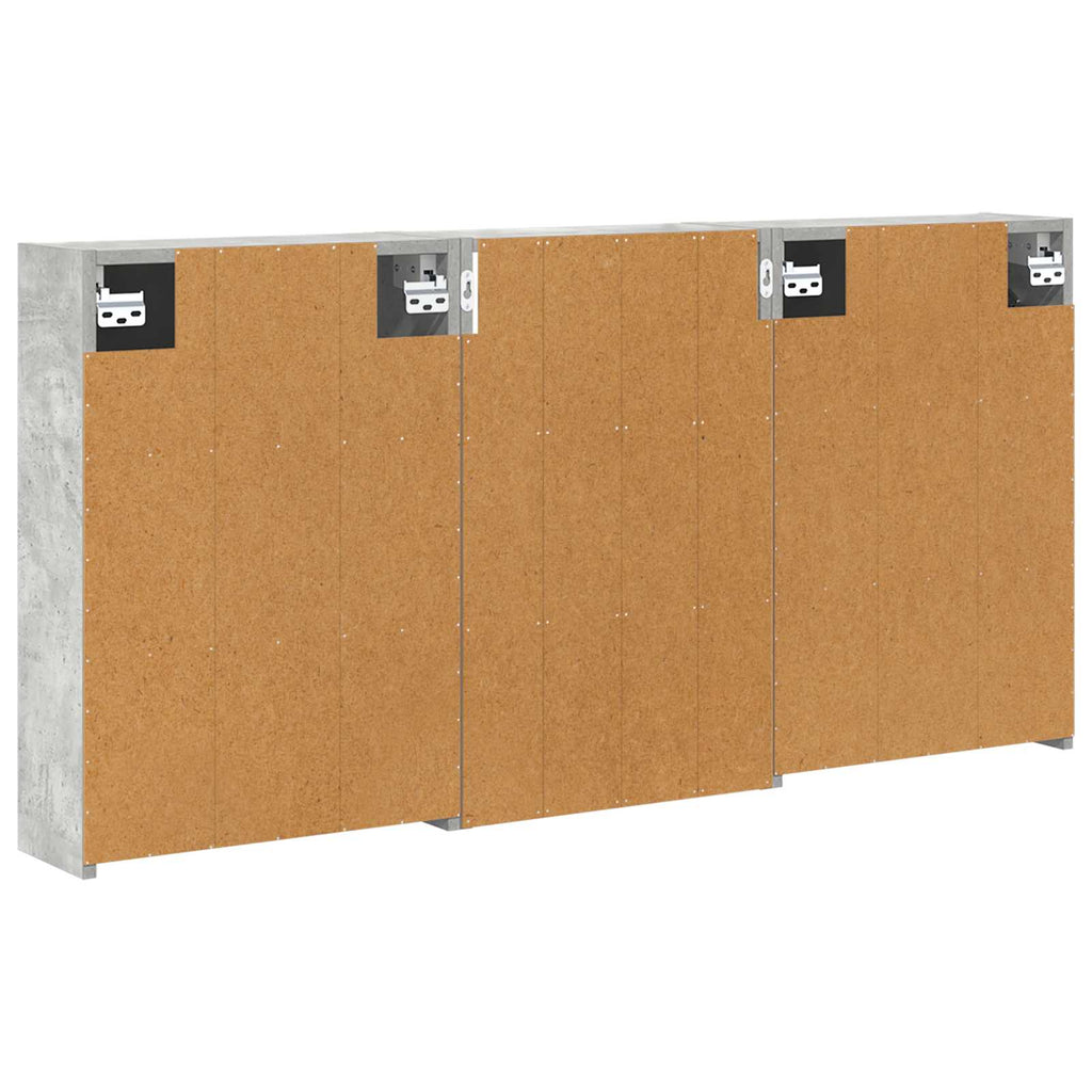 vidaXL Zestaw Szafek Łazienkowych z półką 3 pcs 126 x 16 x 62.5 cm