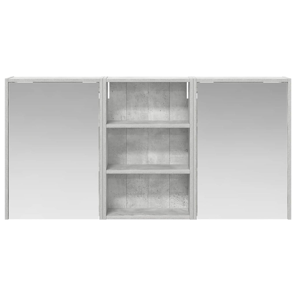 vidaXL Zestaw Szafek Łazienkowych z półką 3 pcs 126 x 16 x 62.5 cm