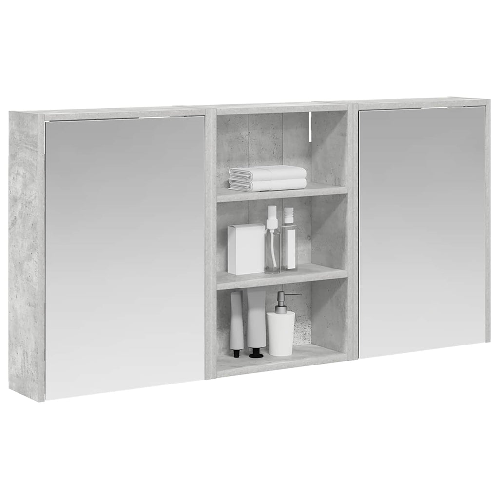 vidaXL Zestaw Szafek Łazienkowych z półką 3 pcs 126 x 16 x 62.5 cm