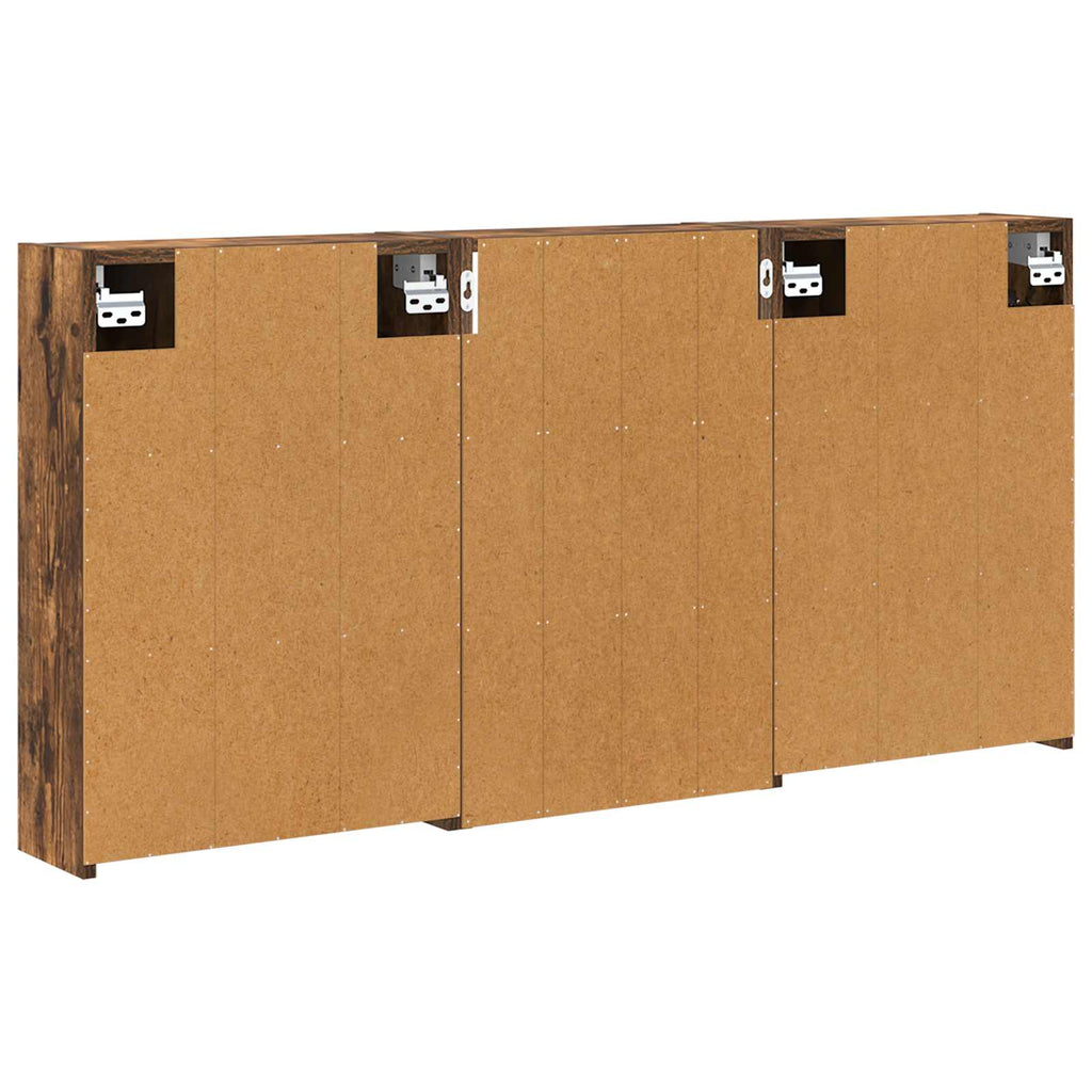 vidaXL Zestaw Szafek Łazienkowych z półką 3 pcs 126 x 16 x 62.5 cm