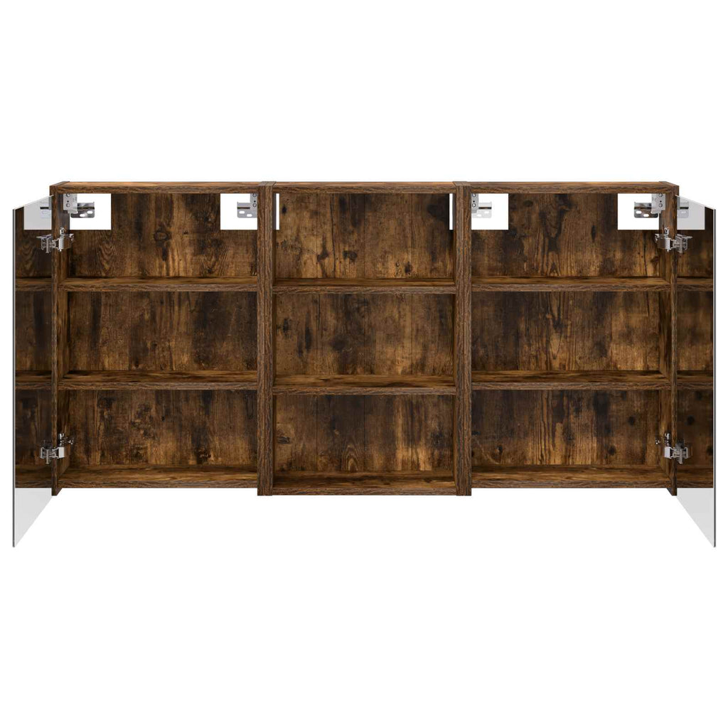 vidaXL Zestaw Szafek Łazienkowych z półką 3 pcs 126 x 16 x 62.5 cm