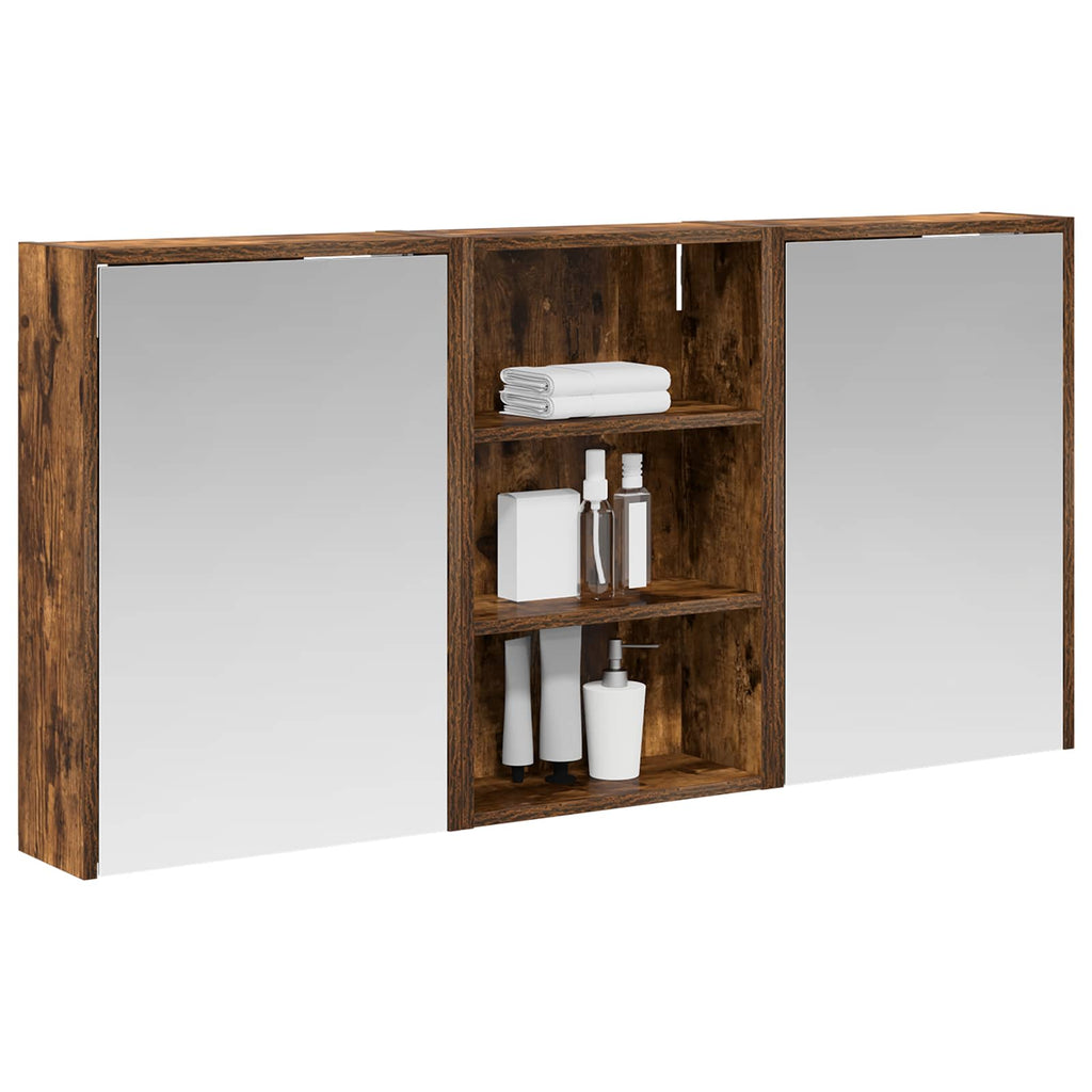 vidaXL Zestaw Szafek Łazienkowych z półką 3 pcs 126 x 16 x 62.5 cm