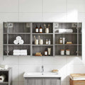 vidaXL Zestaw Szafek Łazienkowych z półką 3 pcs 126 x 16 x 62.5 cm