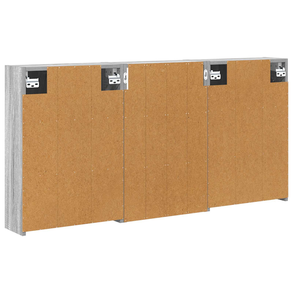 vidaXL Zestaw Szafek Łazienkowych z półką 3 pcs 126 x 16 x 62.5 cm