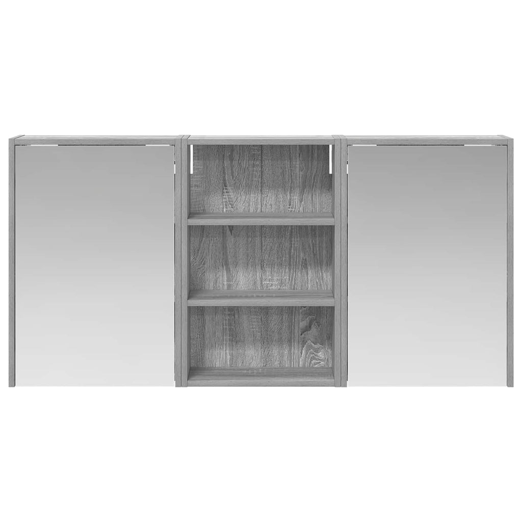vidaXL Zestaw Szafek Łazienkowych z półką 3 pcs 126 x 16 x 62.5 cm