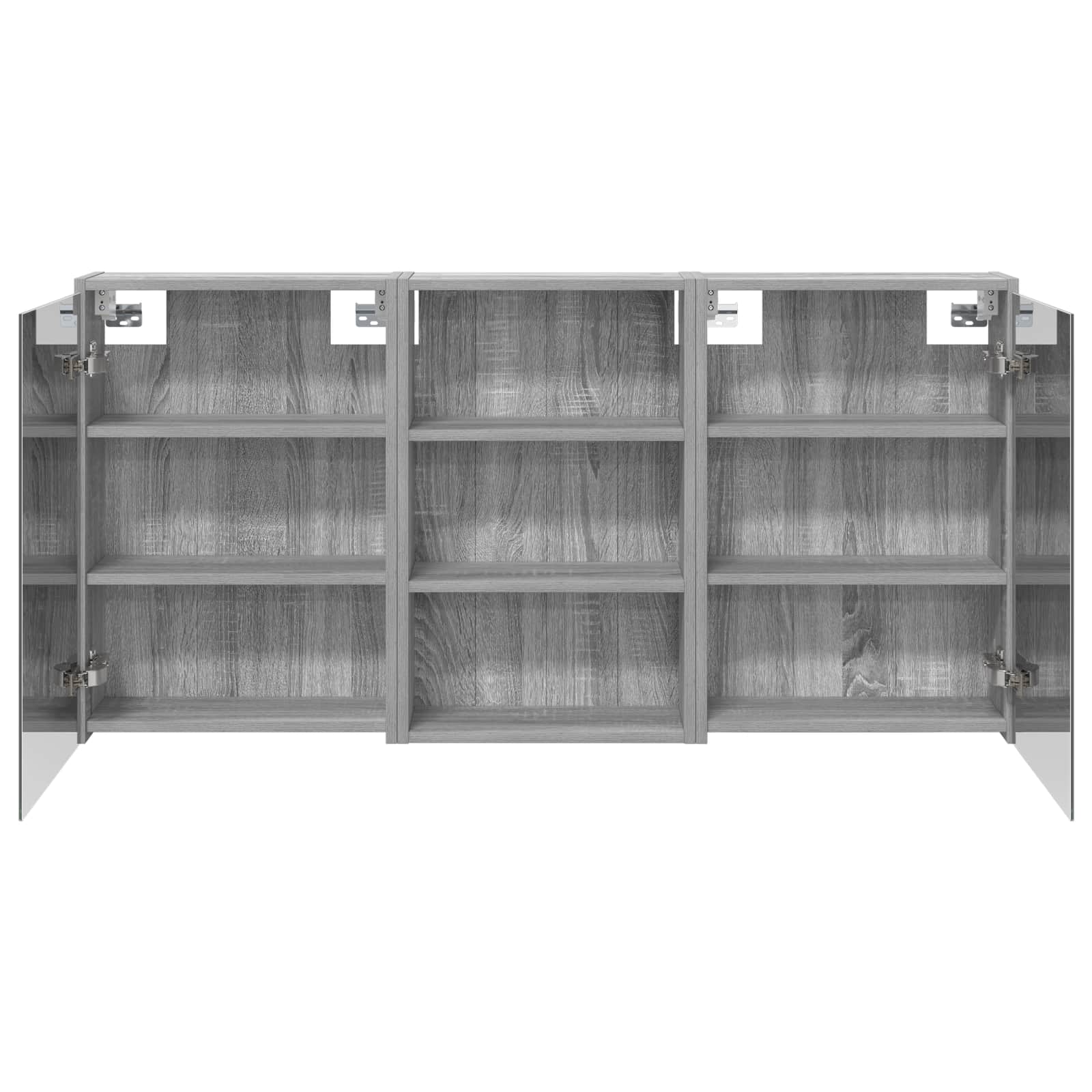 vidaXL Zestaw Szafek Łazienkowych z półką 3 pcs 126 x 16 x 62.5 cm