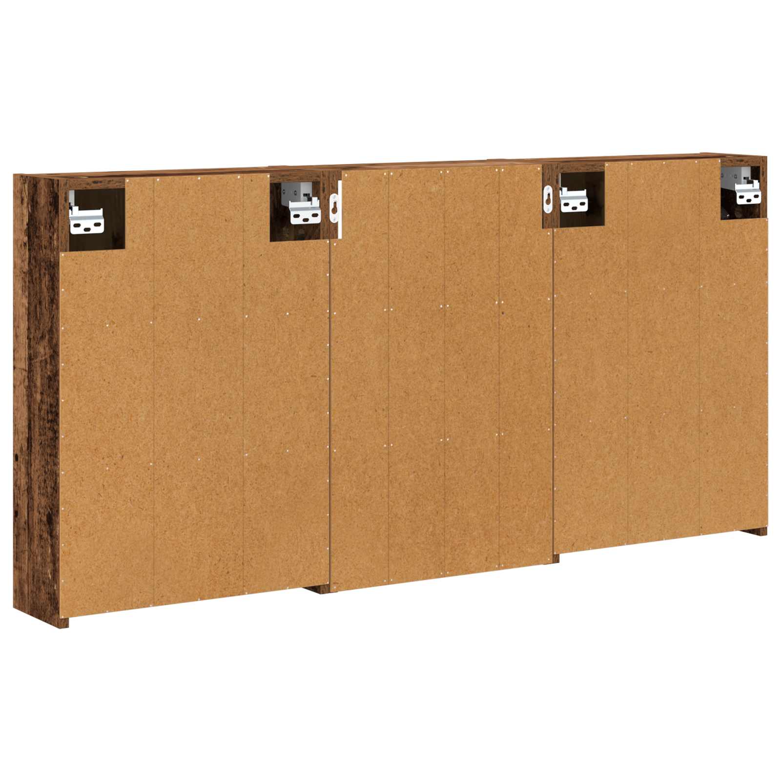 vidaXL Zestaw Szafek Łazienkowych z półką 3 pcs 126 x 16 x 62.5 cm