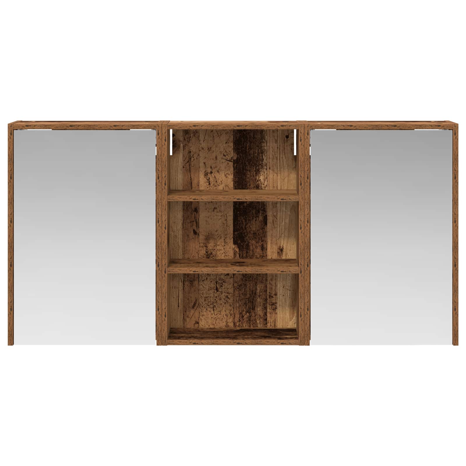 vidaXL Zestaw Szafek Łazienkowych z półką 3 pcs 126 x 16 x 62.5 cm