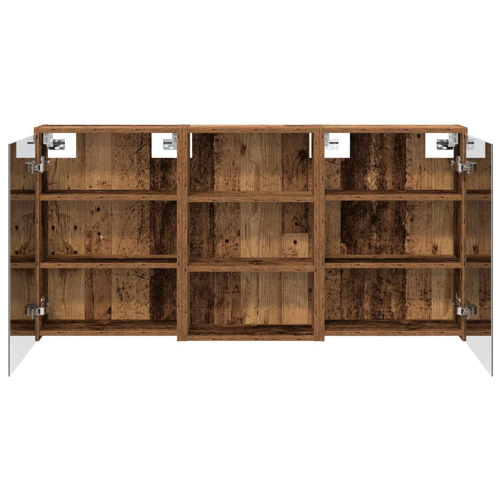 vidaXL Zestaw Szafek Łazienkowych z półką 3 pcs 126 x 16 x 62.5 cm